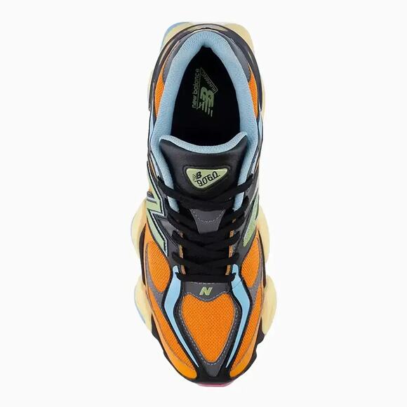 NEW BALANCE MEN\'S 12 ORANGE BLACK LIFESTYLE RUNNING SHOES 9060 NIB main image 6